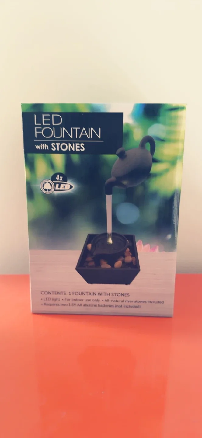 Spark Wave LED Fountain with Stones image indicator(6)