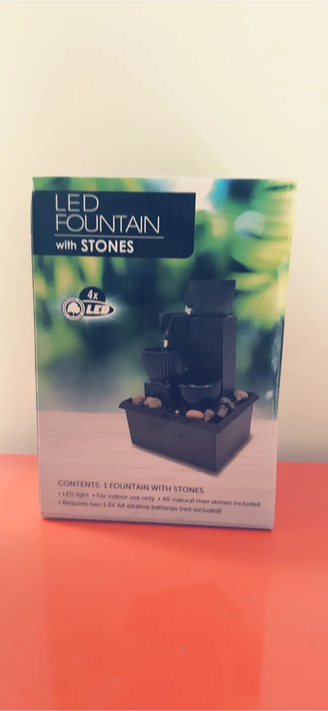 Spark Wave LED Fountain with Stones image indicator(5)