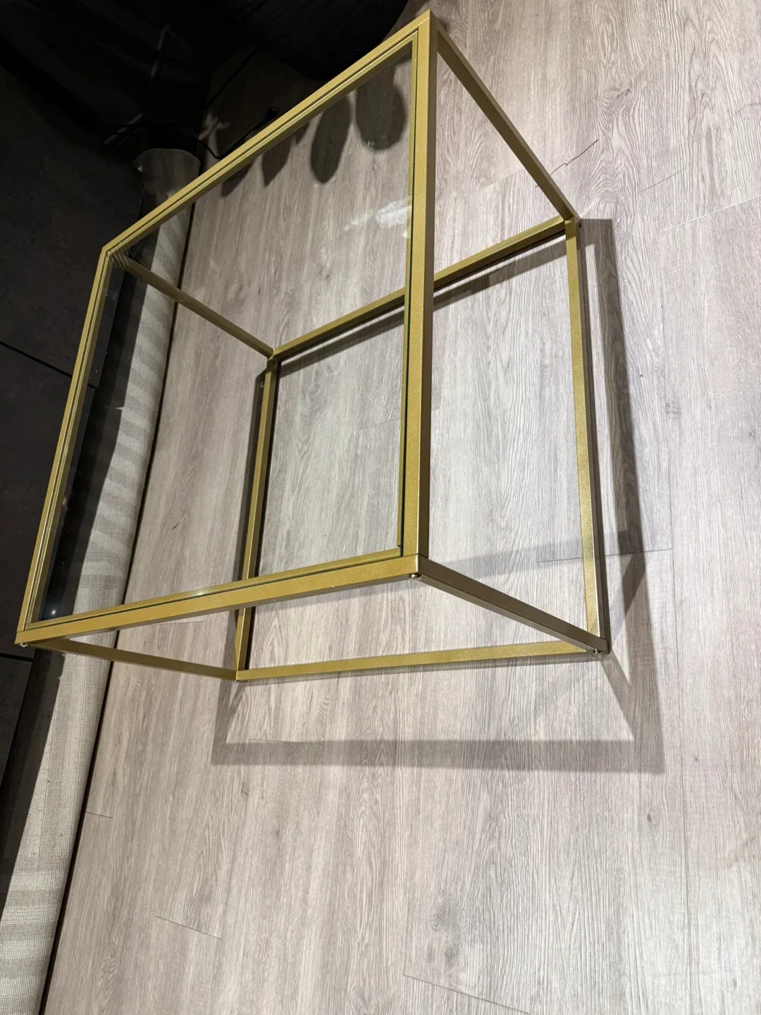 Brand New Gold & Glass Coffee Table image indicator(2)