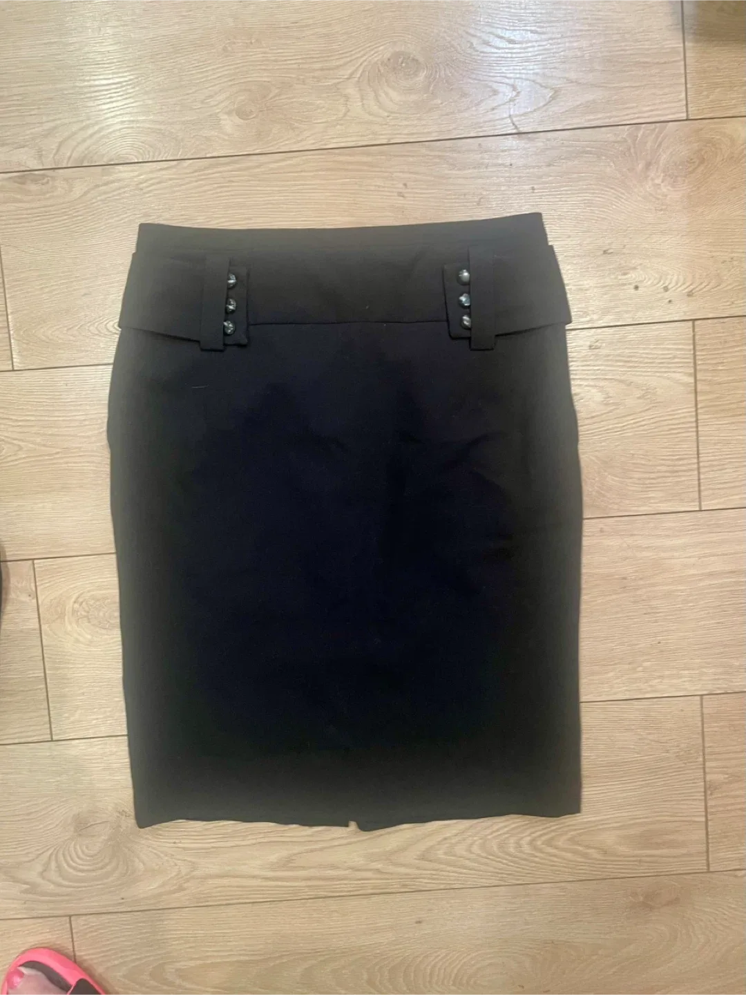 Mario Serrani Black Pencil Skirt - Size 8 image indicator(4)