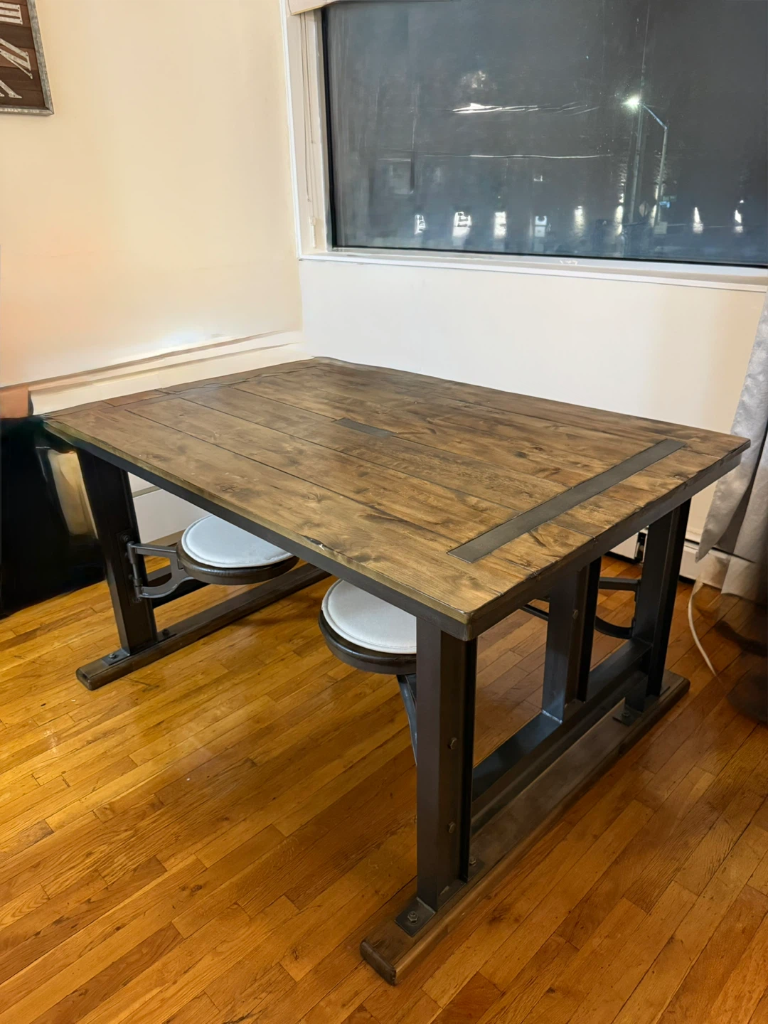 Industrial wood and metal Dining Table