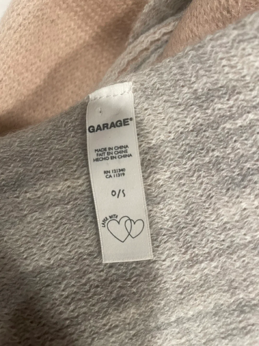 Garage Scarf - Pink  & Grey - O/S image indicator(3)