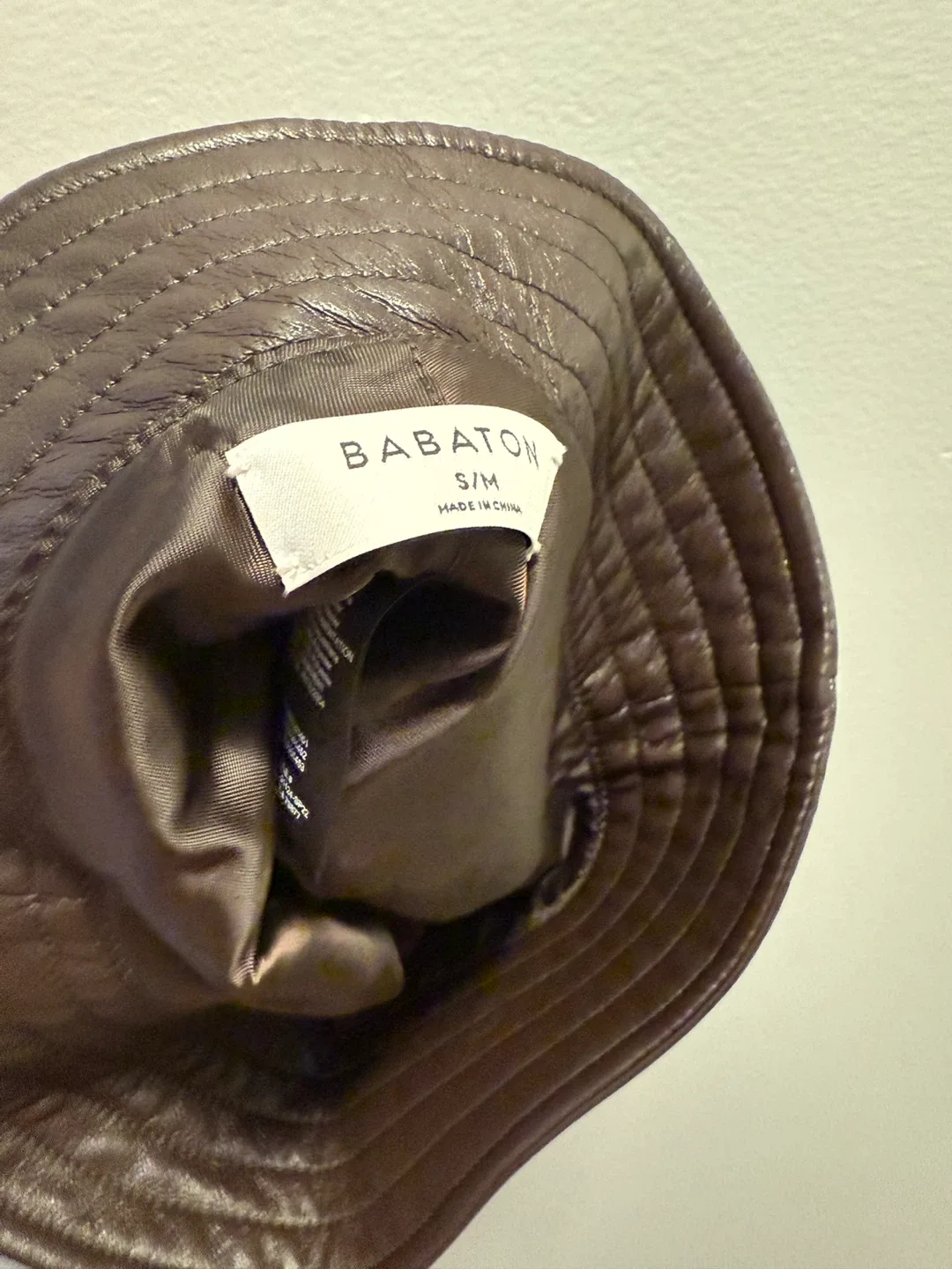 Babaton Leather Bucket Hat - Size S/M image indicator(2)