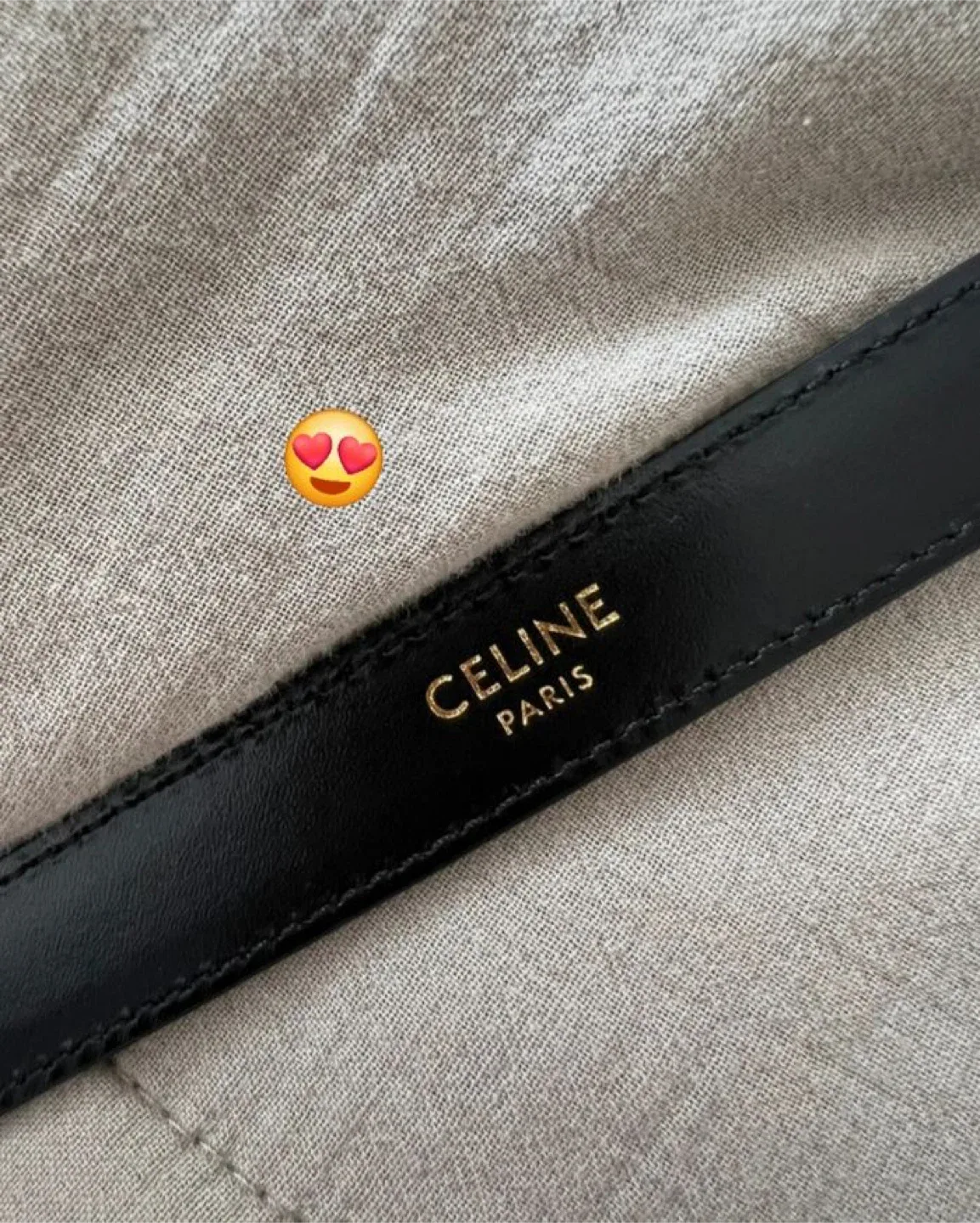 Celine Paris Black Leather Belt image indicator(2)