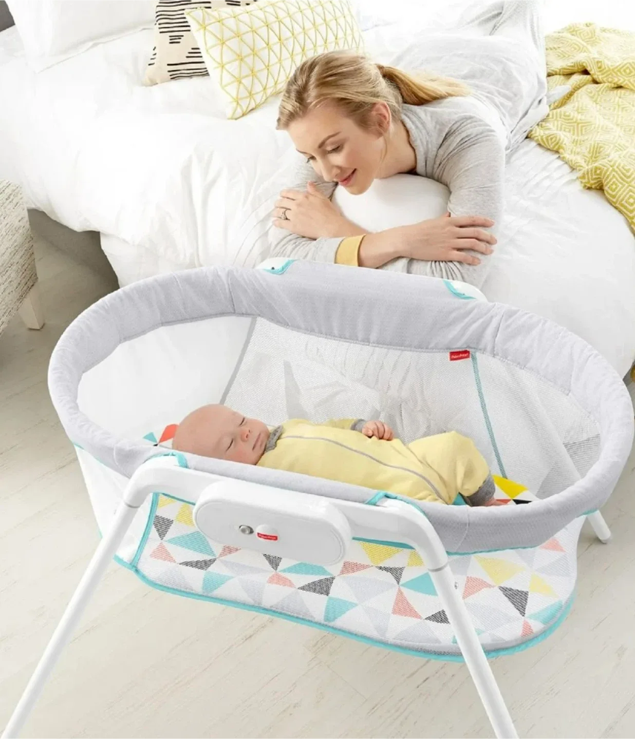 Baby Sleep Bassinet Bed - Portable image indicator(7)