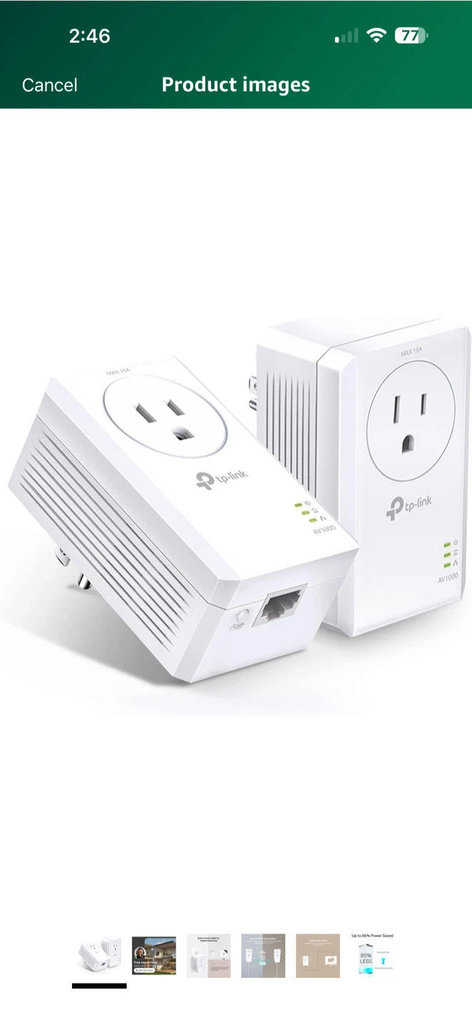TP-Link AV1000 Powerline Starter Kit - photo 2
