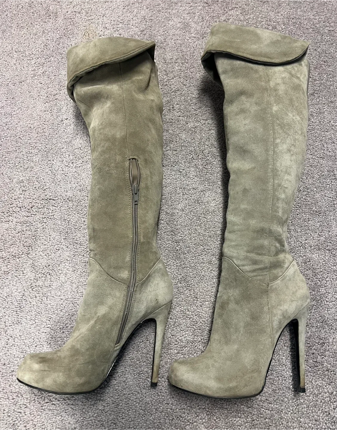 ALDO Suede Over-the-Knee Boots - Size 7.5 🥕 thumbnail