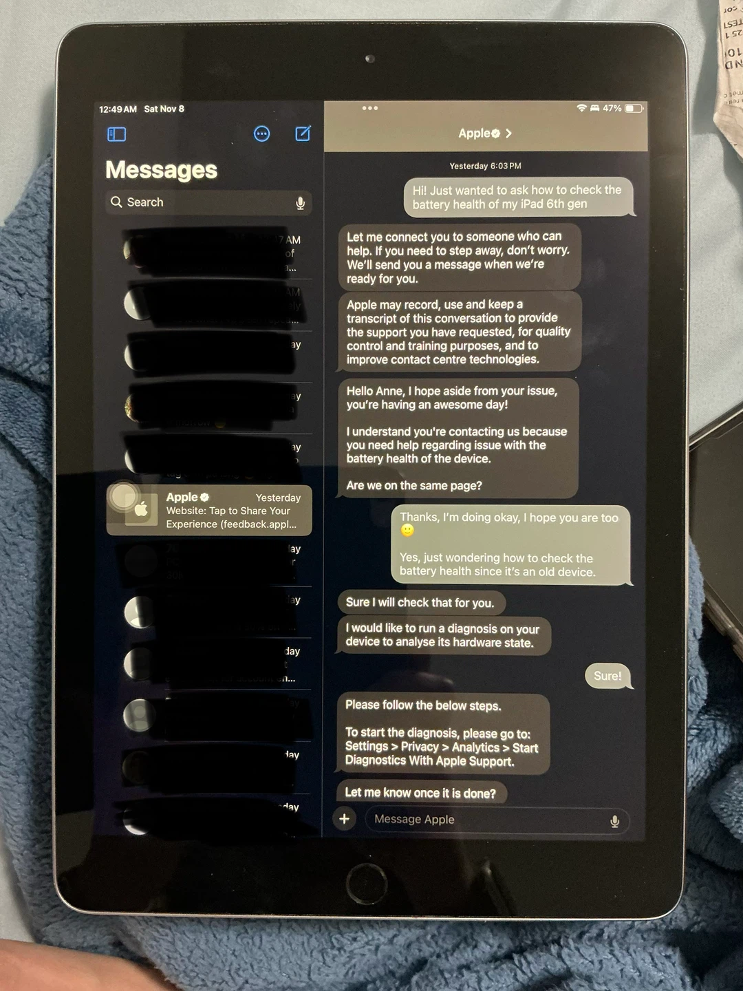 iPad 6th gen, wifi, 128gb storage, 91% battery health - photo 3