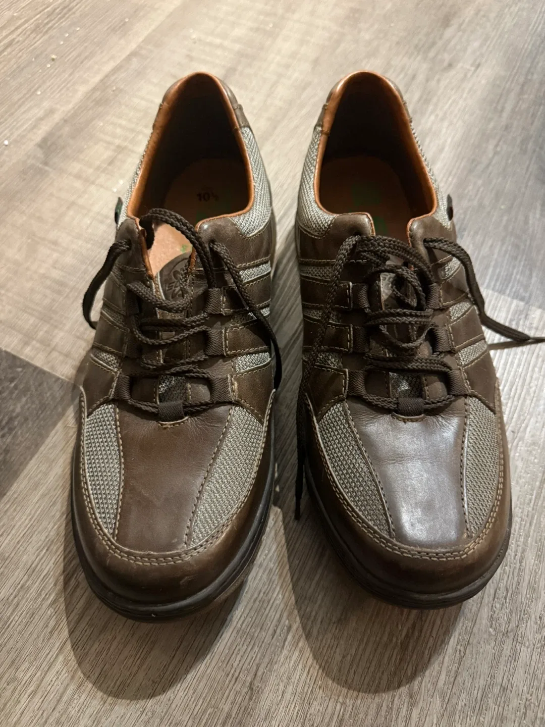 SANo Brown Leather Shoes - Size 10.5