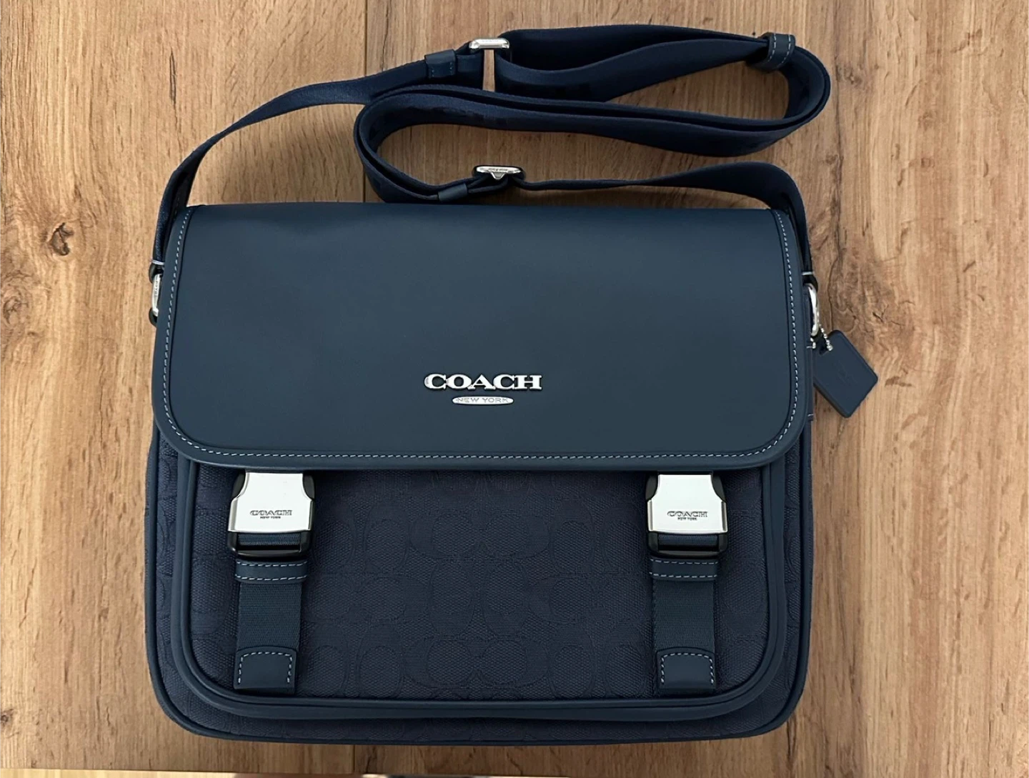 Coach Navy Blue Messenger Bag