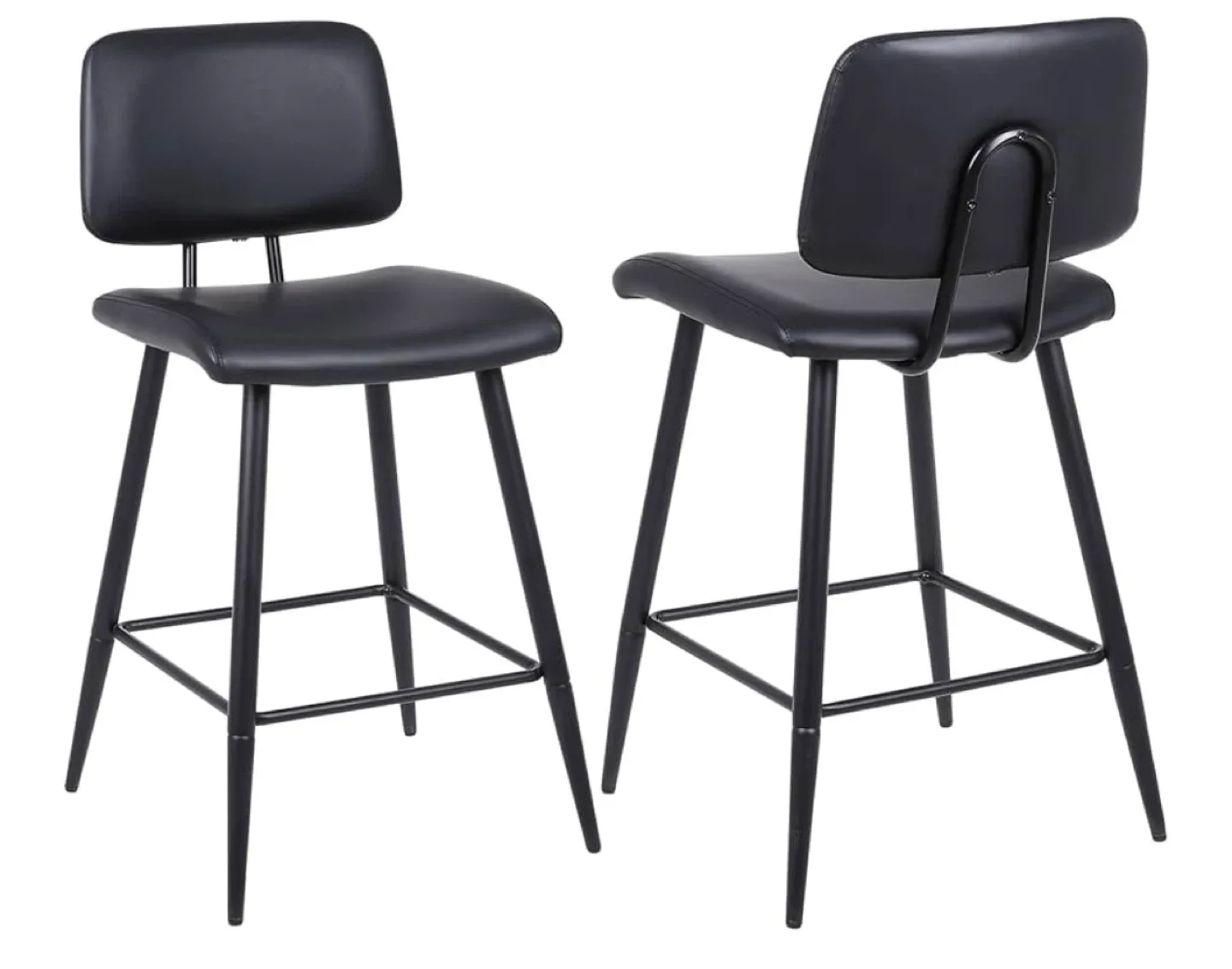 Black Bar Stools - Set of 2 thumbnail