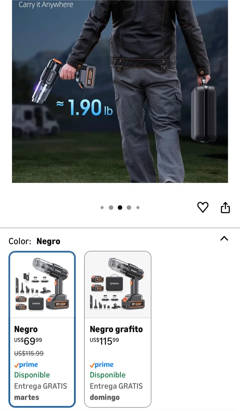 Zarimi Handheld Vacuum - Like New! image indicator(4)