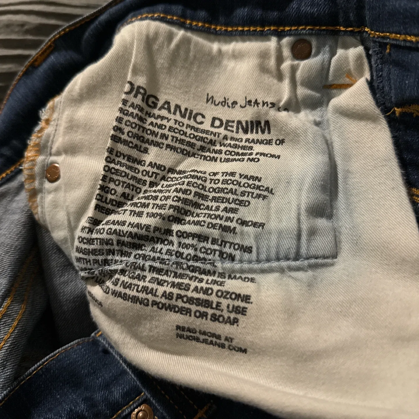 Nudie Jeans Organic Denim Size 32/34 image indicator(4)