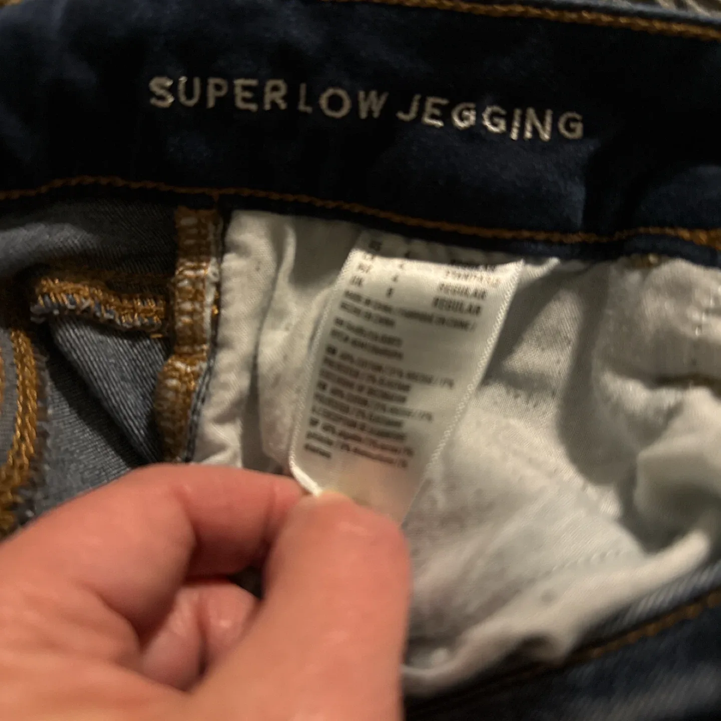 American Eagle Outfitters Super Low Jegging Size 4 image indicator(4)