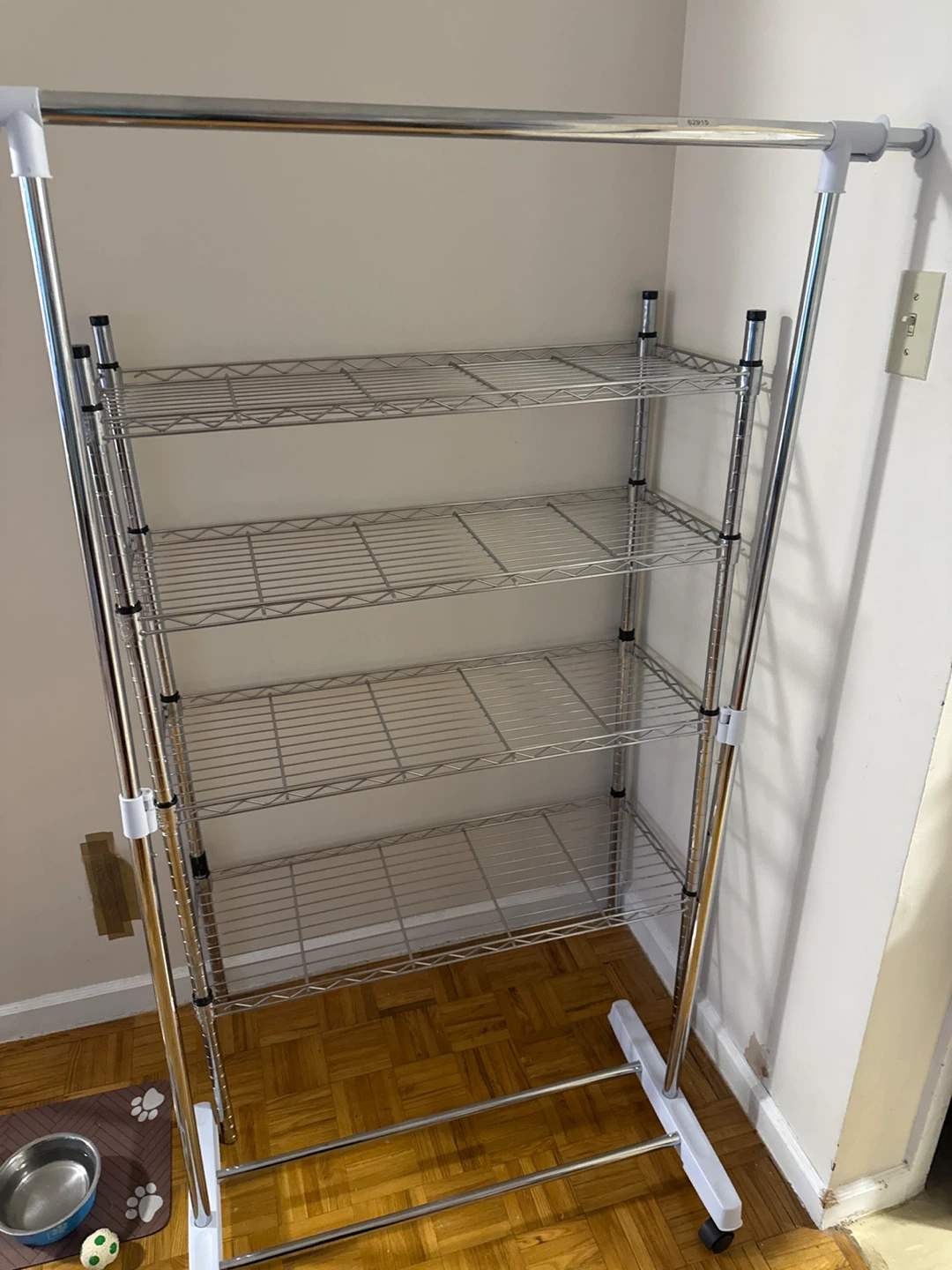 Moving sale! Chrome Metal Wire Shelving Unit