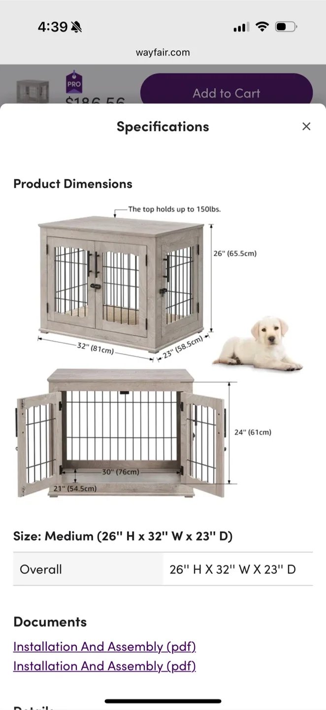 Wooden Dog Crate Furniture image indicator(6)