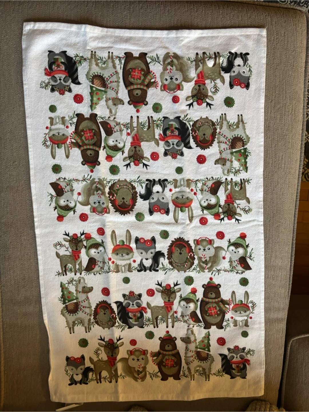 Christmas Animal Print Kitchen Towels - Set of 2 image indicator(5)