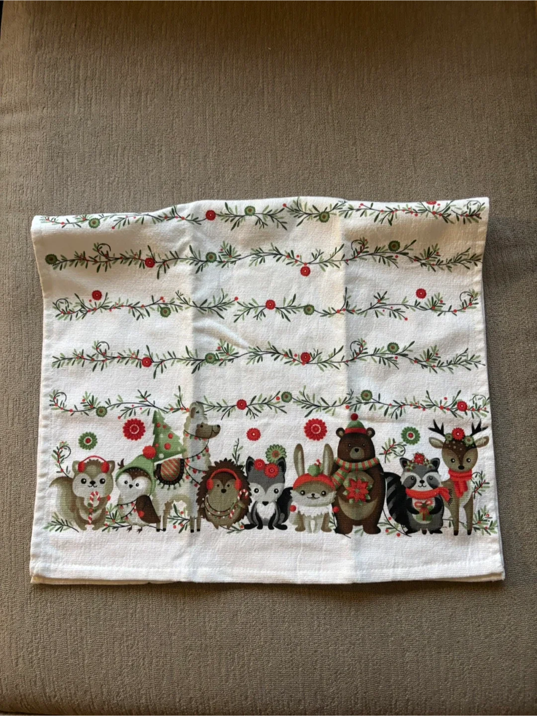 Christmas Animal Print Kitchen Towels - Set of 2 image indicator(3)