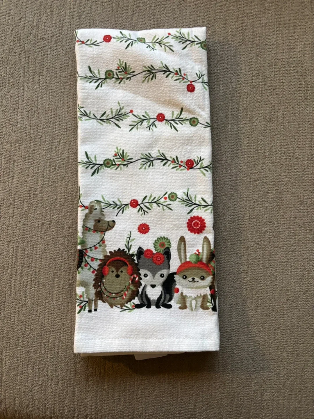 Christmas Animal Print Kitchen Towels - Set of 2 image indicator(4)
