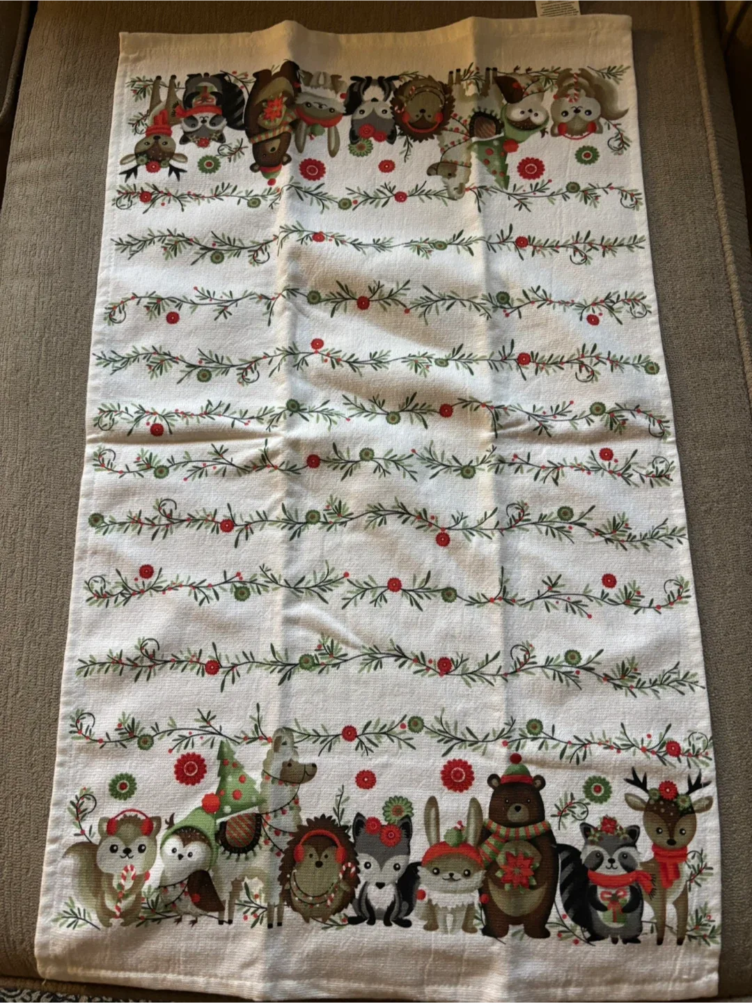 Christmas Animal Print Kitchen Towels - Set of 2 image indicator(2)