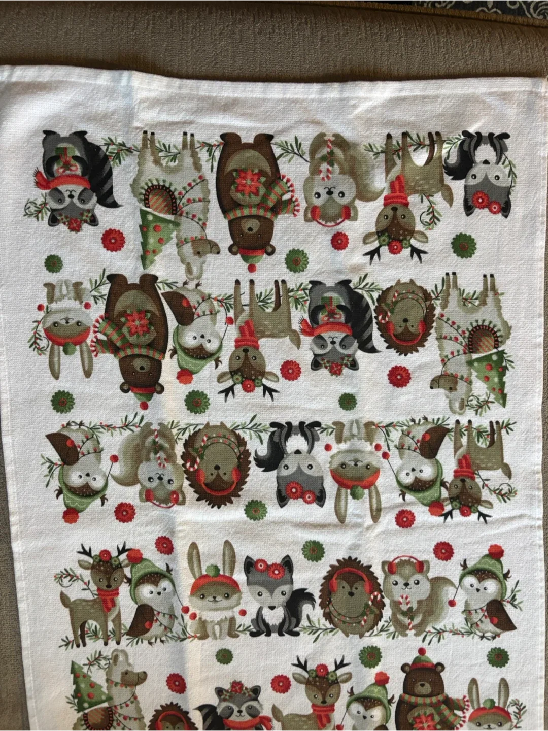 Christmas Animal Print Kitchen Towels - Set of 2 image indicator(6)