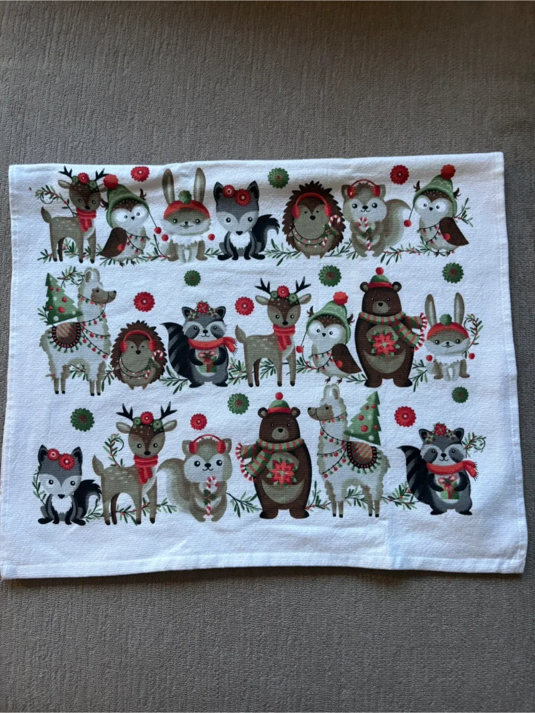 Christmas Animal Print Kitchen Towels - Set of 2 image indicator(7)