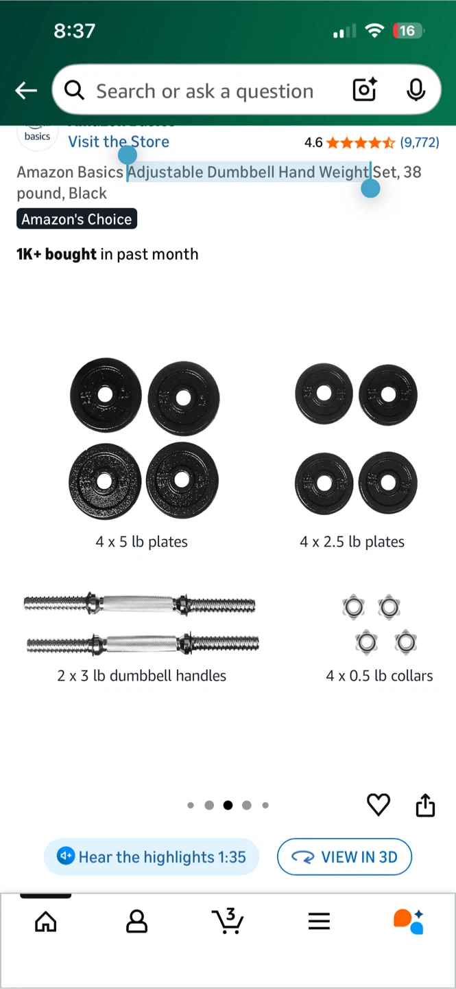 Adjustable Dumbbell Set - photo 4