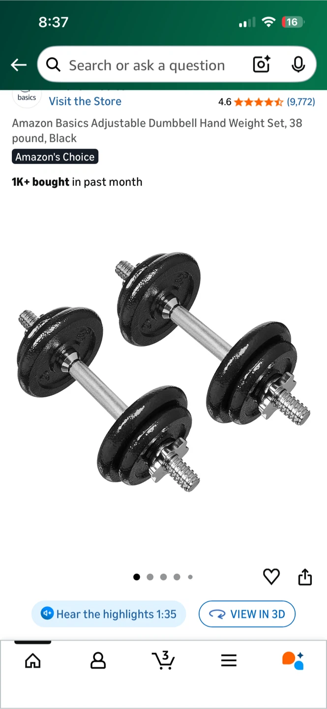 Adjustable Dumbbell Set - photo 3