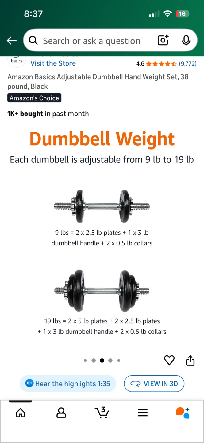 Adjustable Dumbbell Set - photo 2