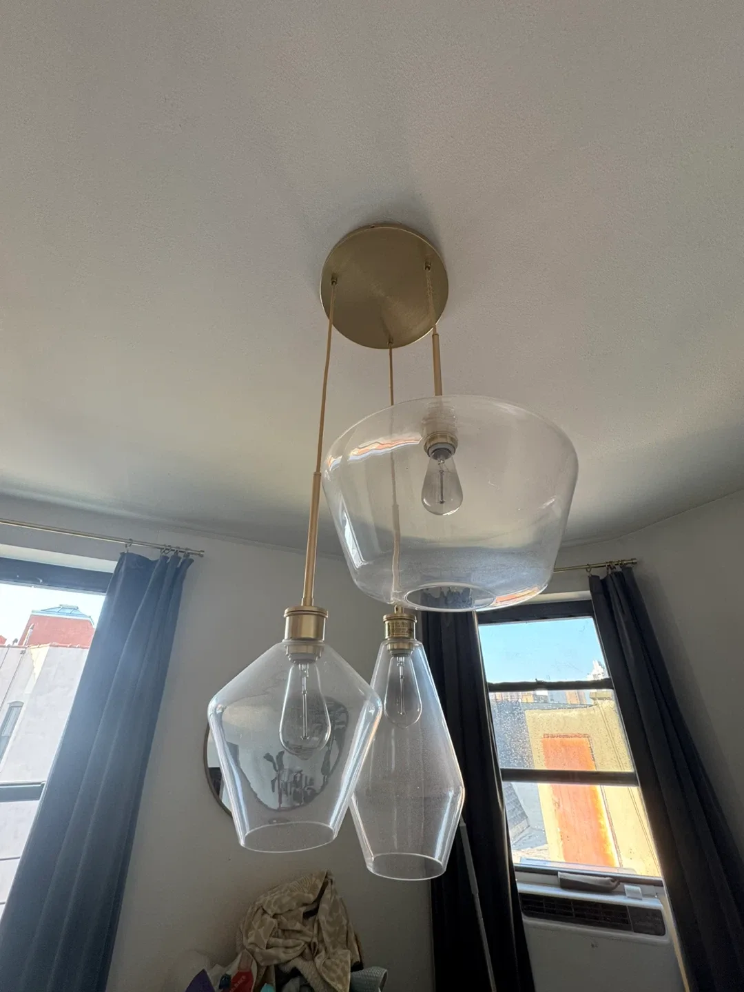 West Elm Sculptural 3-Light Geo Chandelier image indicator(2)