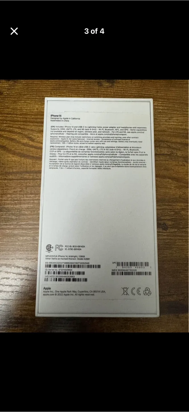 iPhone 14 Midnight - Like New! image indicator(2)