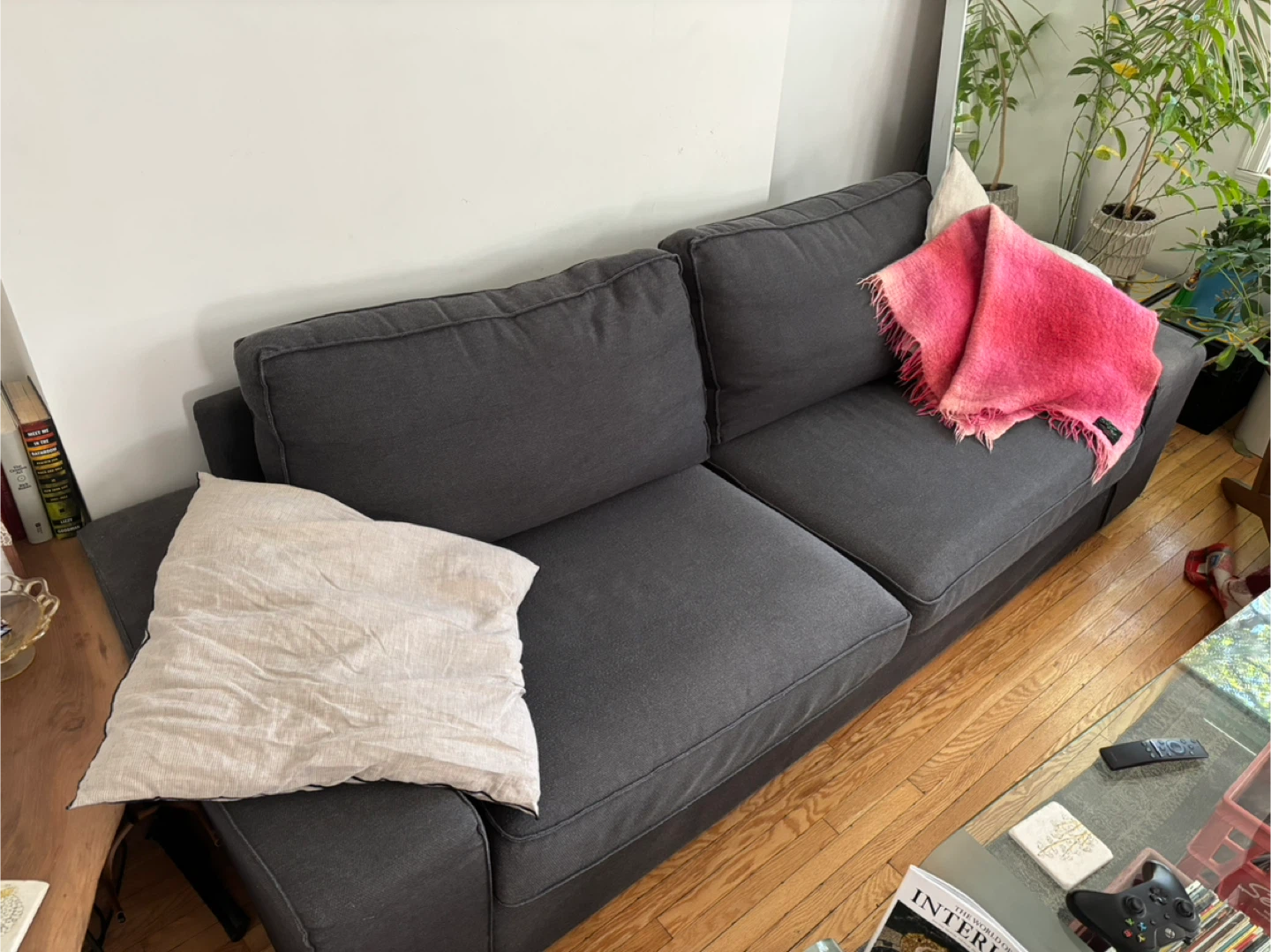 IKEA Grey Sofa - photo 2