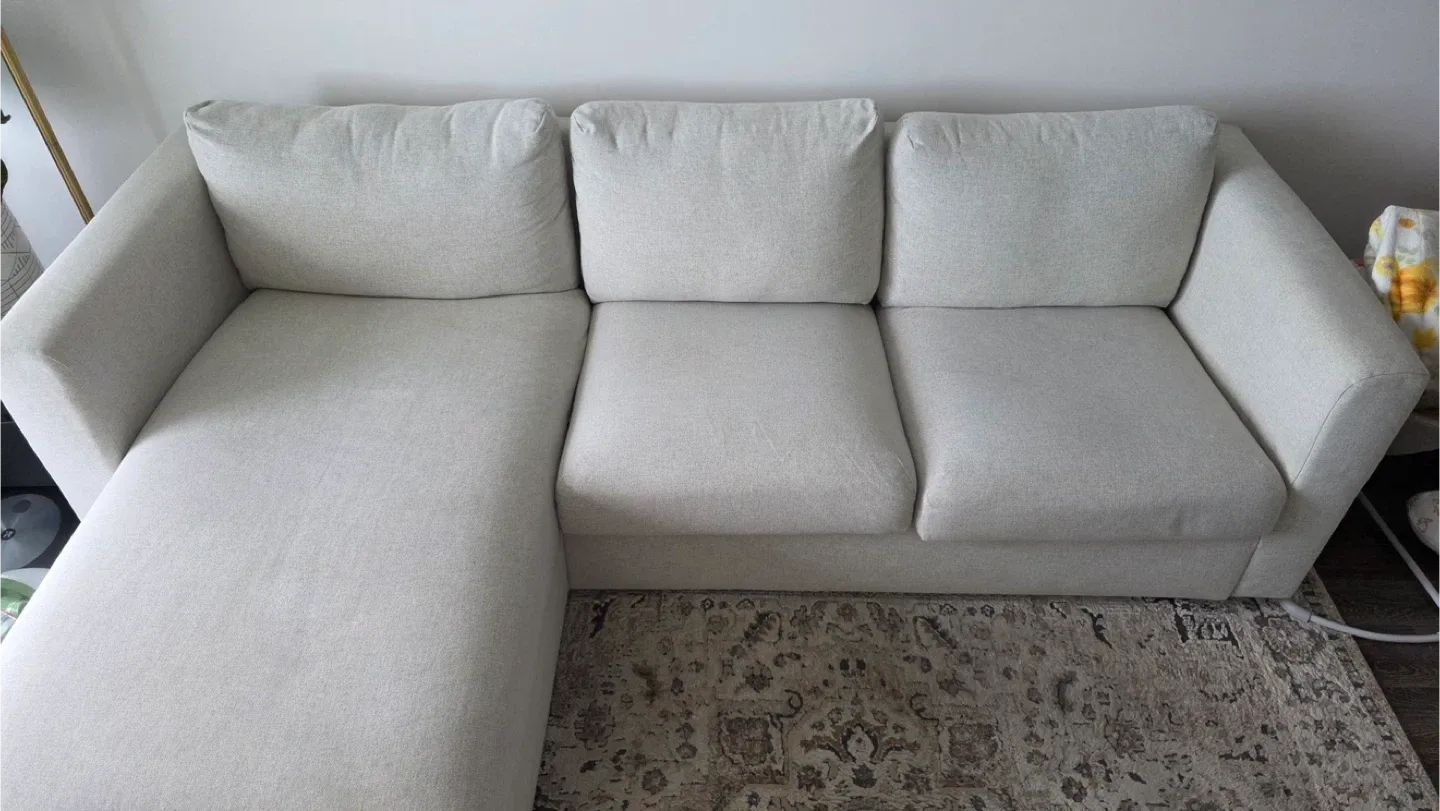 IKEA Finnala Sectional Sofa - Gunnared Beige image indicator(2)