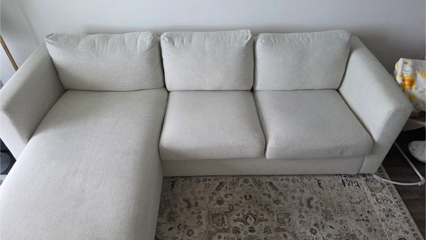 IKEA Finnala Sectional Sofa - Gunnared Beige image indicator(3)