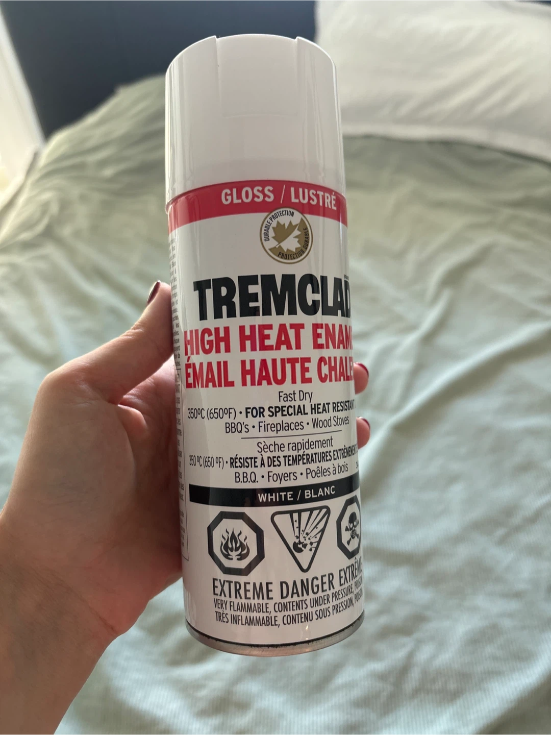 Tremclad High Heat Enamel spray - White