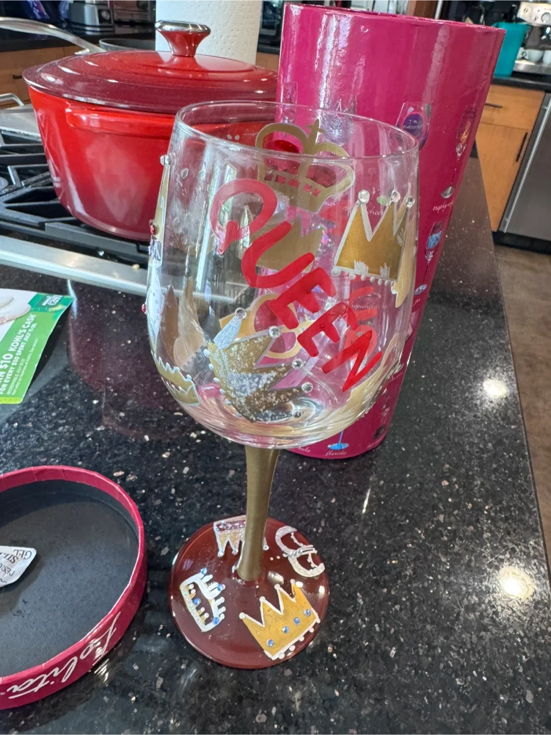 🥕Lolita Queen Wine Glass with Box image indicator(3)