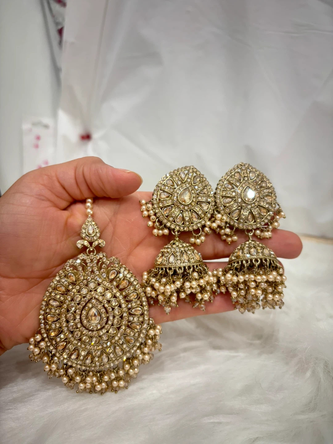 Earrings and Tikka Set - photo 3