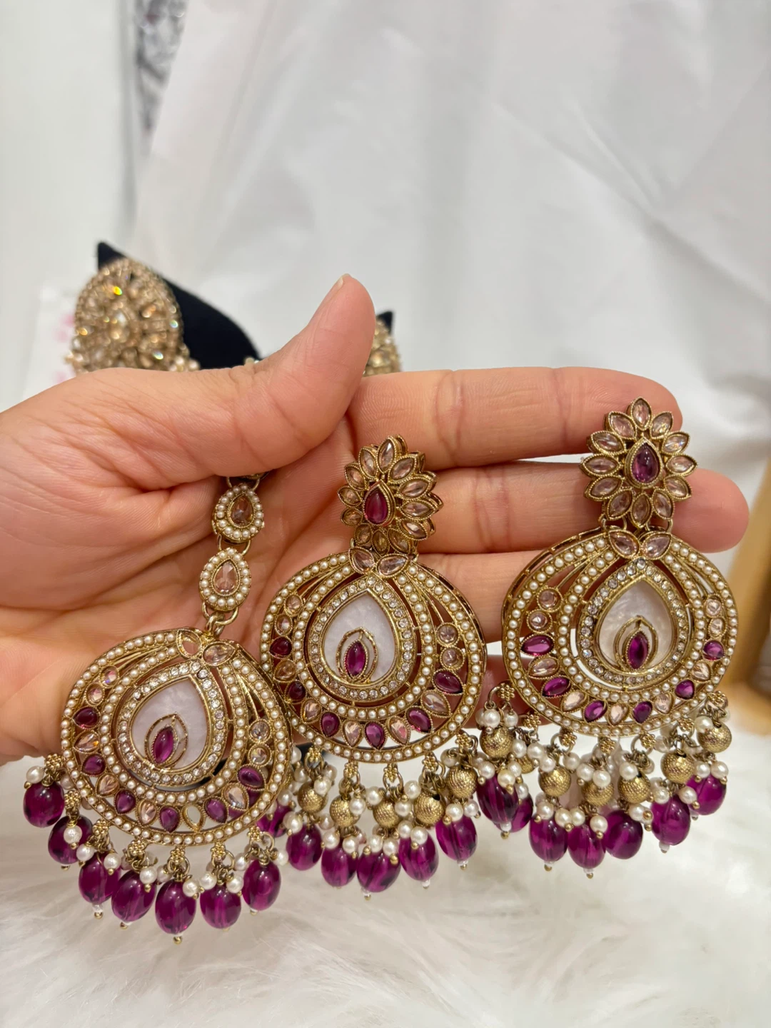 Earrings and Tikka Set - photo 2