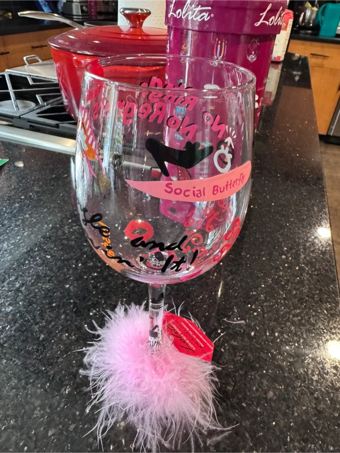 🥕Lolita "Ring, No Regrets" Wine Glass - 15 oz image indicator(6)