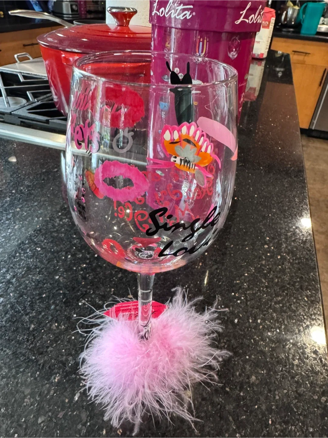 🥕Lolita "Ring, No Regrets" Wine Glass - 15 oz image indicator(5)