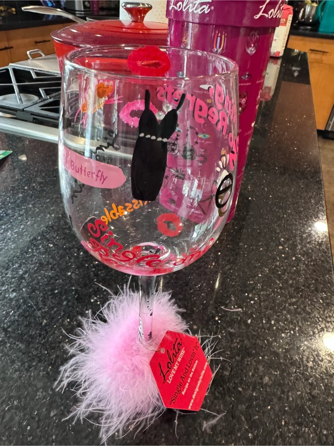 🥕Lolita "Ring, No Regrets" Wine Glass - 15 oz image indicator(7)