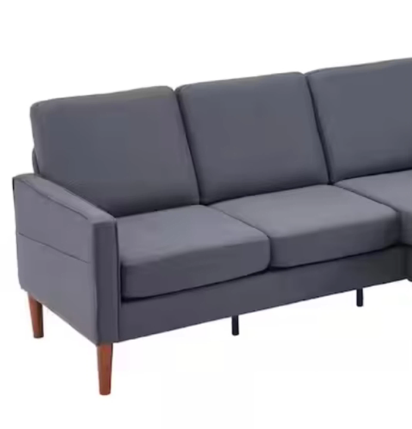 Gray 3-Seater Sofa. NEW - NEEDS ASSEMBLY