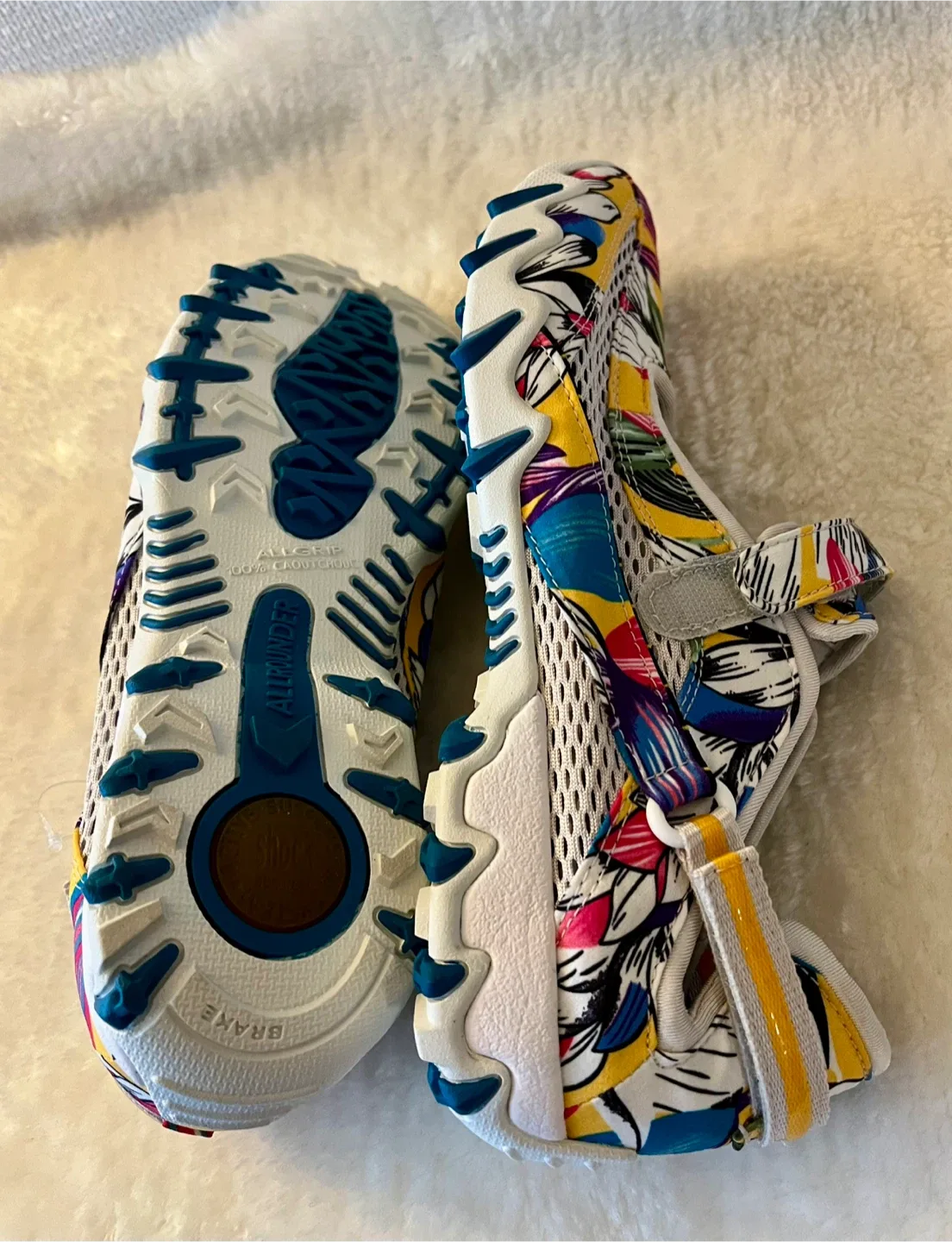 New Allrounder By Mephisto Floral Sneakers Women US Size 10.5 image indicator(8)