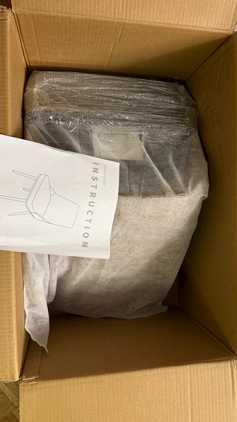 Brown Leather Dining Chair - New in Box image indicator(3)