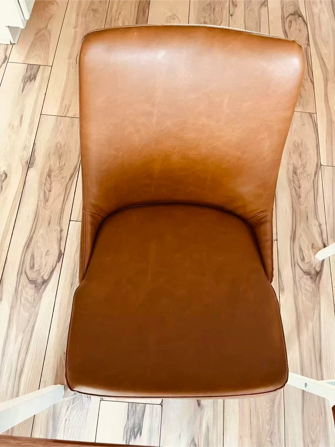 Brown Leather Dining Chair - New in Box image indicator(2)