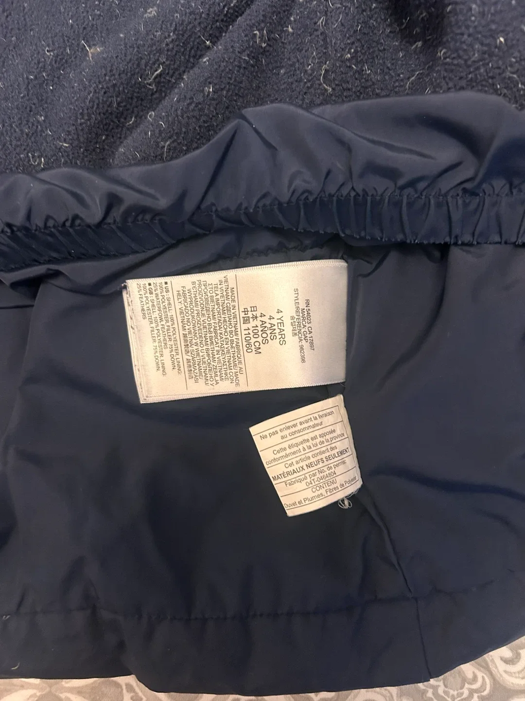 Gap Kids Blue Puffer Jacket - Size 4 Years image indicator(3)