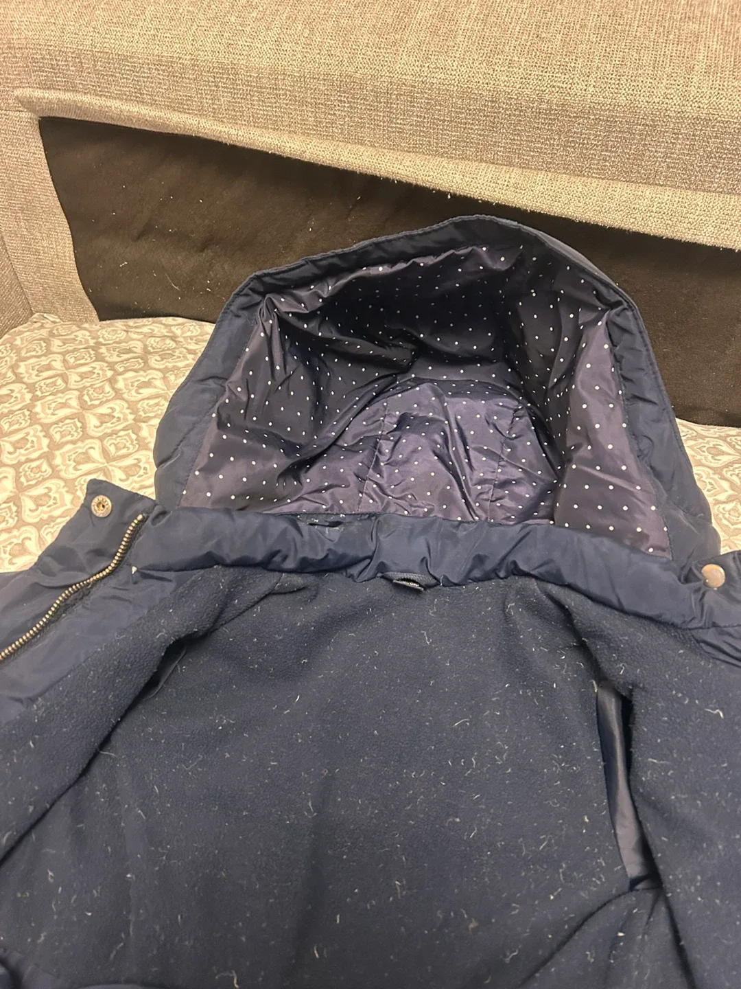 Gap Kids Blue Puffer Jacket - Size 4 Years image indicator(2)