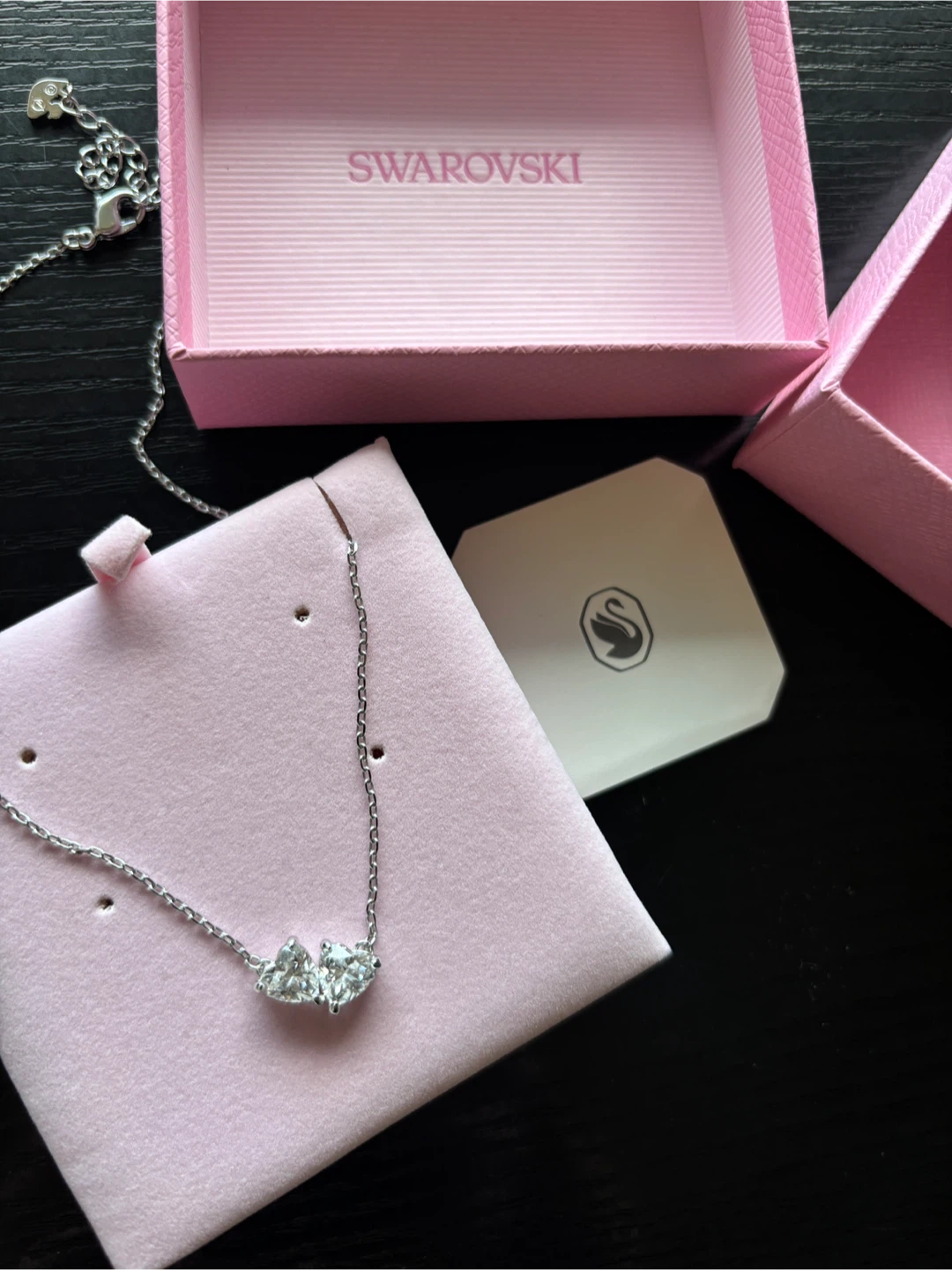 Swarovski Silver Necklace with Pendant & Silver Earrings - photo 4