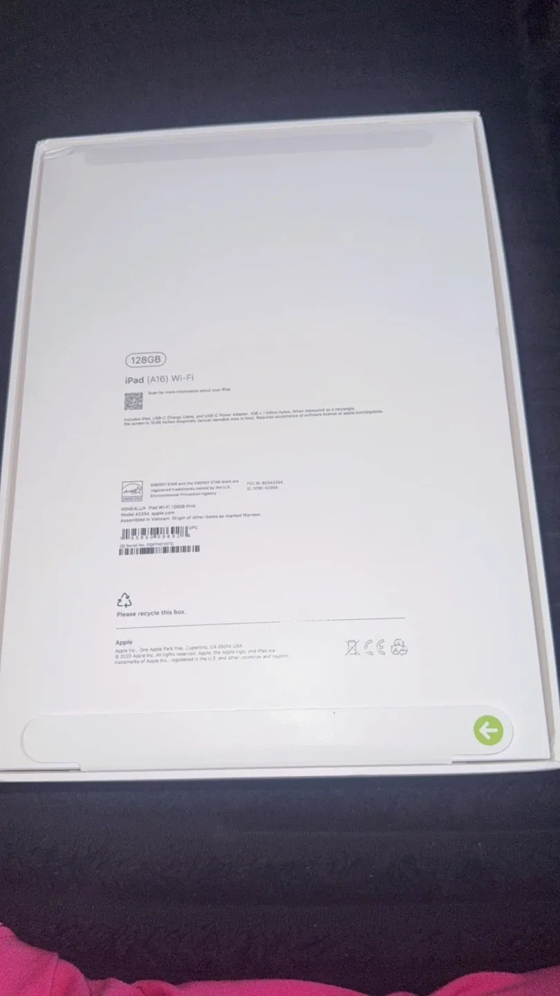 New Apple iPad (A16) Wi-Fi 128GB Pink image indicator(5)
