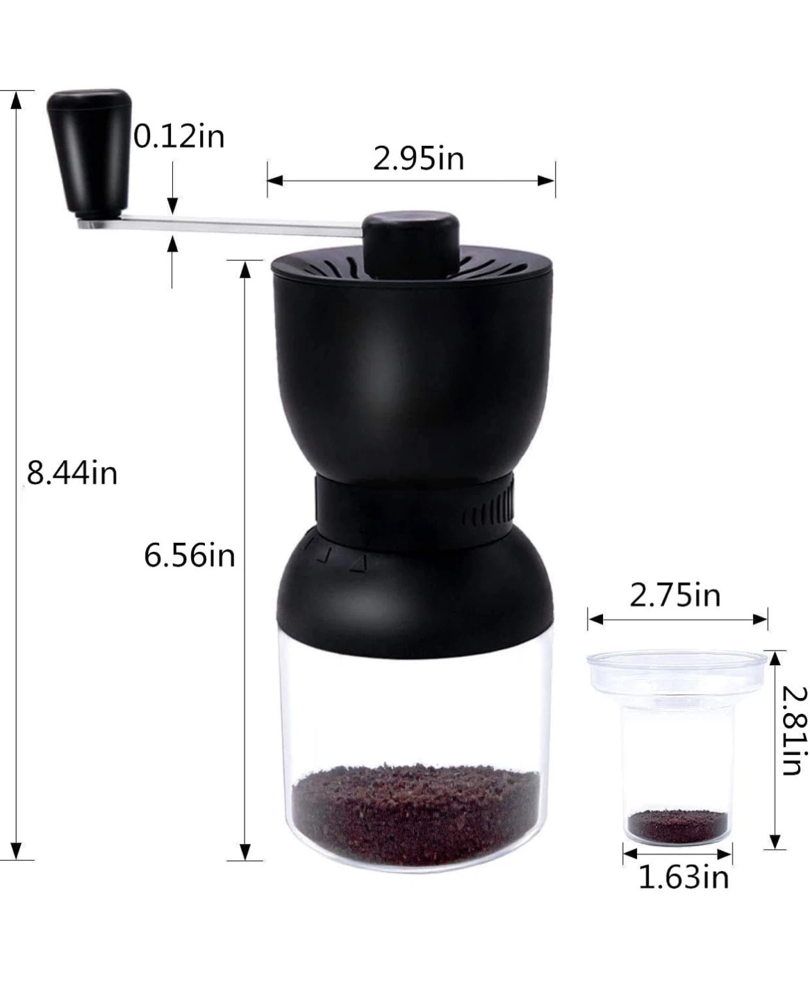 Manual Coffee Grinder - Black - photo 3